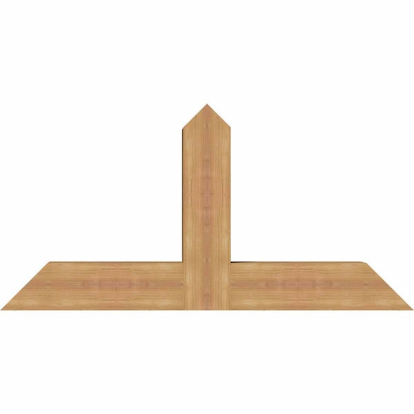 Ekena Millwork Portland Timber Gable Bracket, Western Red Cedar, 48"W x 24"H x 5 1/2"D x 5 1/2"F, 12/12 Pitch GBW048X24X0606POR00SWR - main